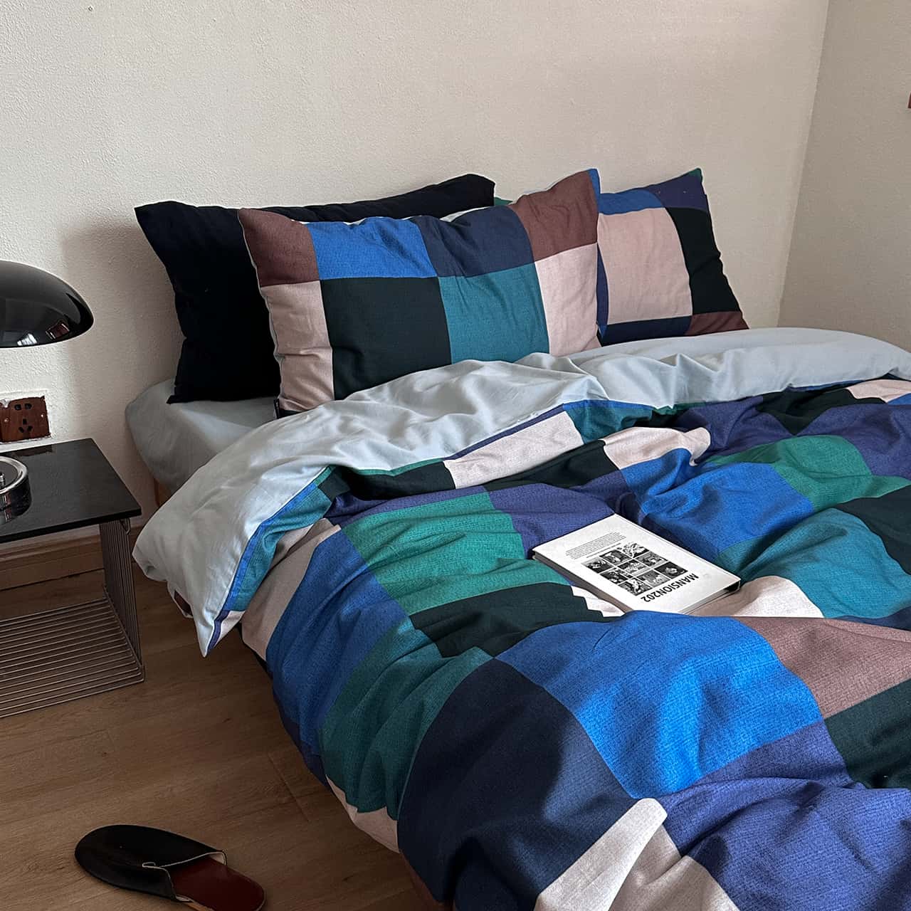 Texihome Color Block Cotton Sateen Duvet Cover Set - Main Image