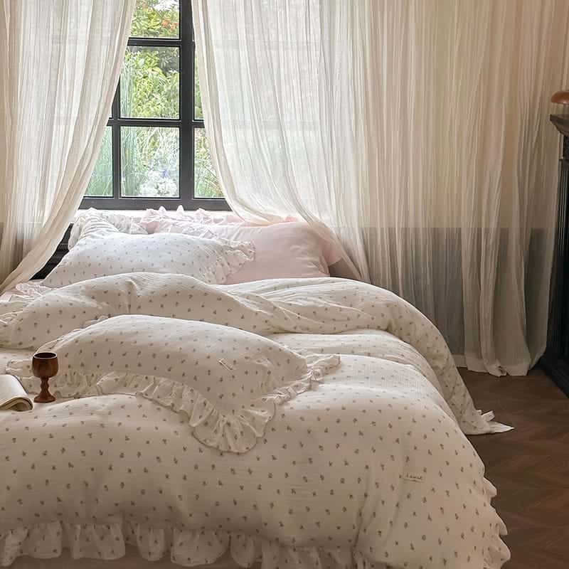 Texihome Ditsy Floral Double Gauze Duvet Cover Set - Main Image