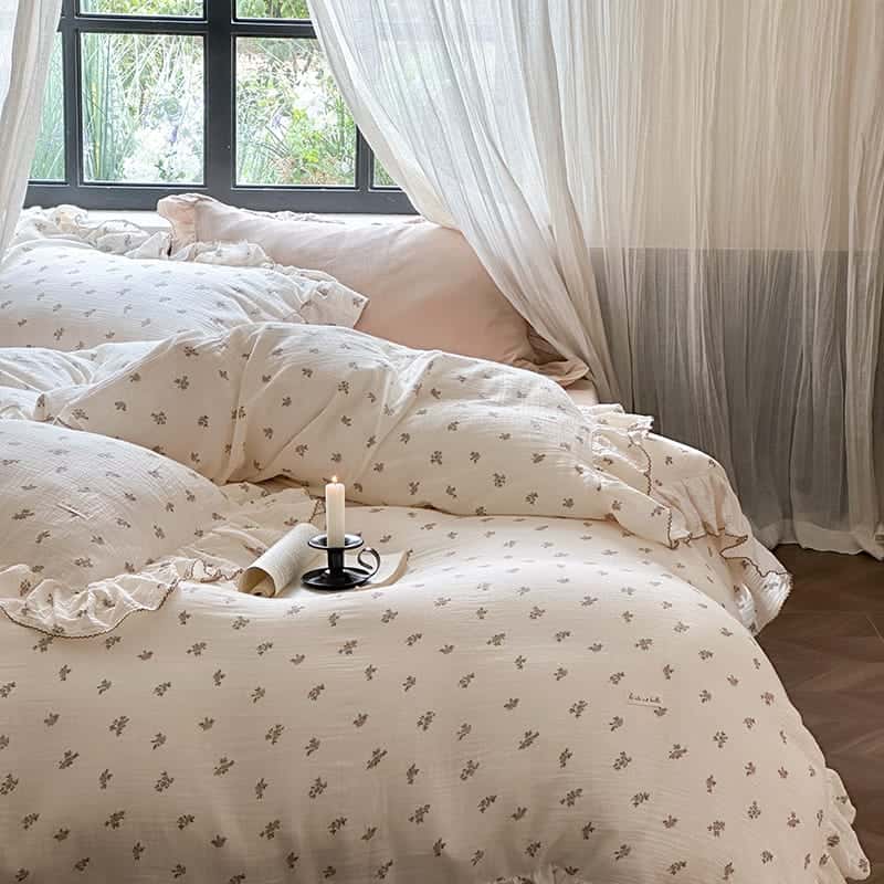 Texihome Duvet Cover Set Double Gauze Floral - Main Image