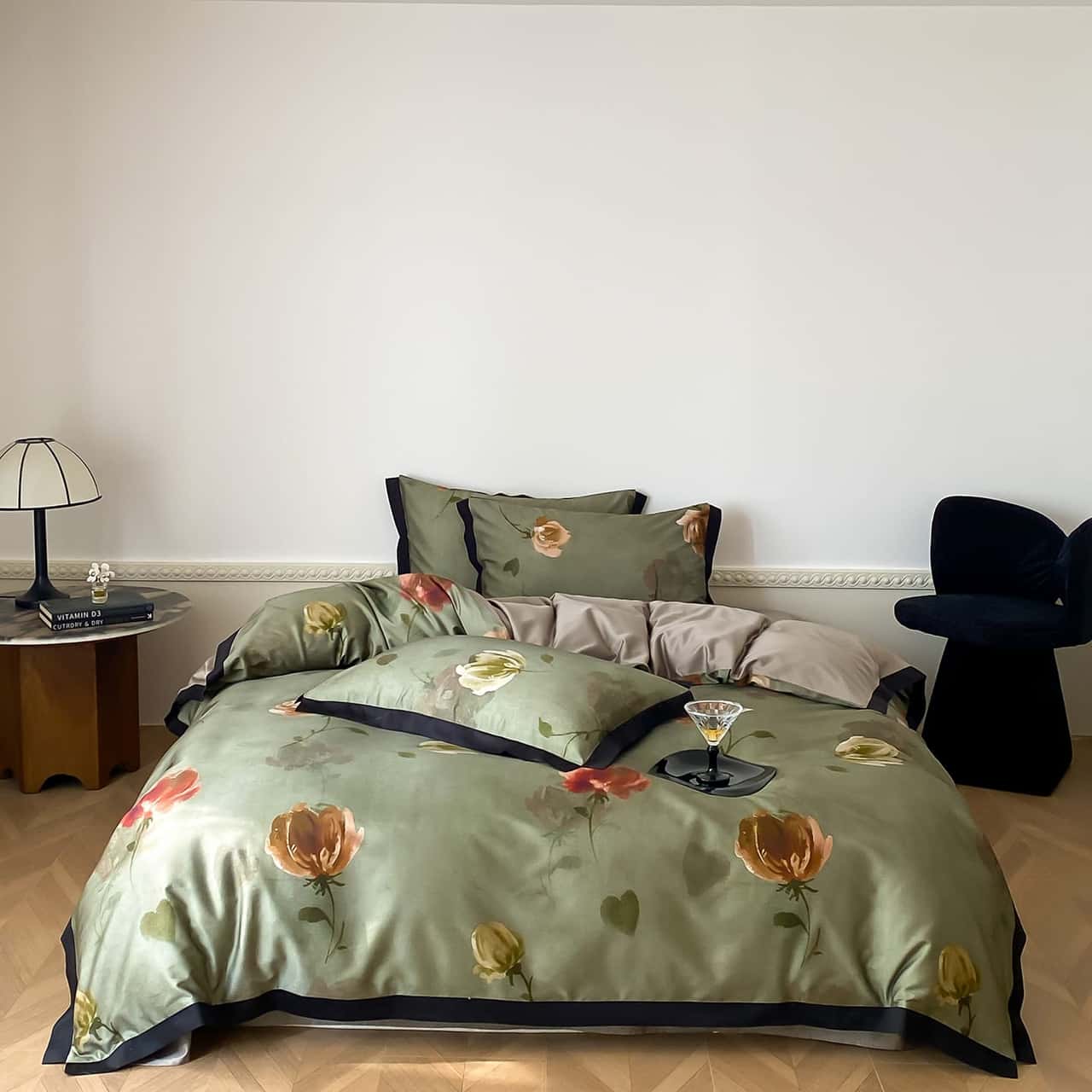 Texihome Duvet Cover Set Floral Tencel Blend - Main Image