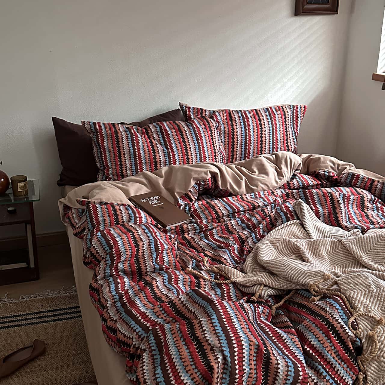 Texihome Duvet Cover Set Moroccan Pattern Cotton - Main Image