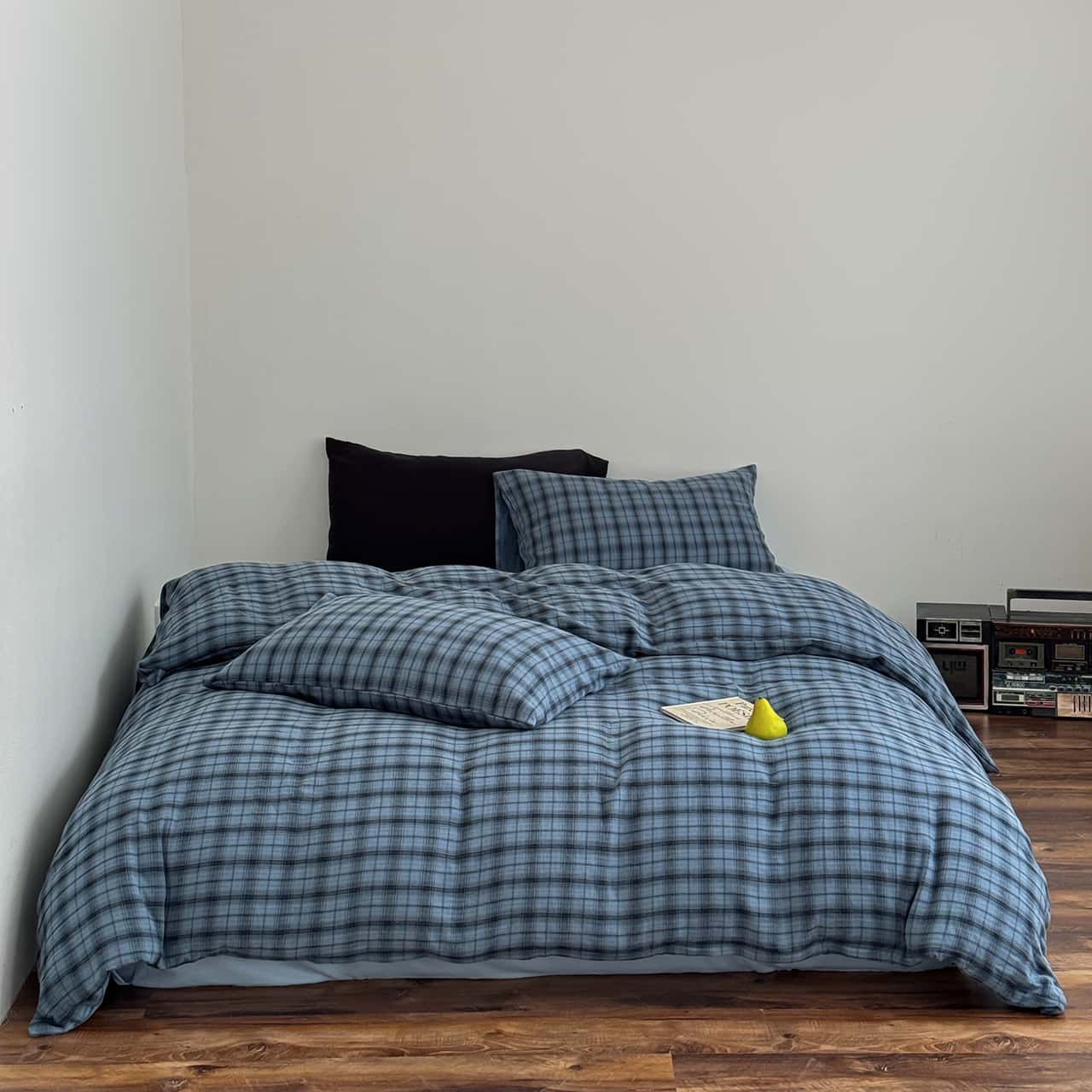Texihome Duvet Cover Set Yarn-Dyed Plaid Gauze - Main Image