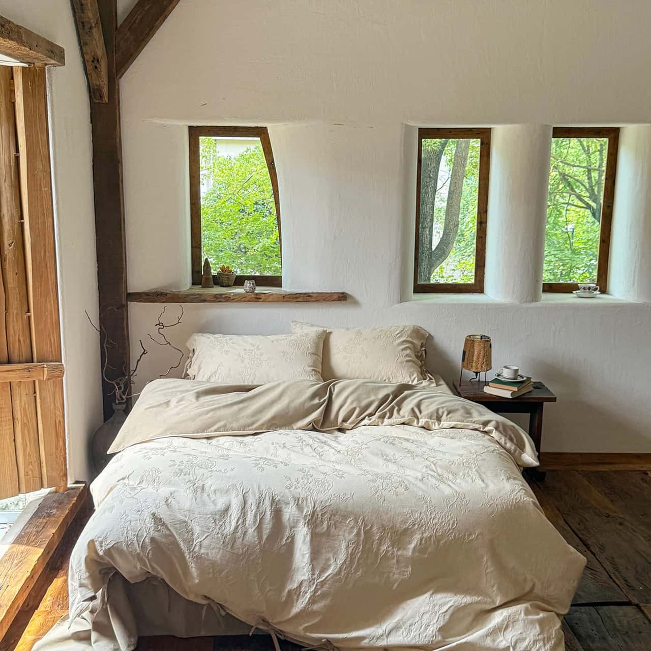 Texihome Floral Jacquard Duvet Cover Set - Main Image