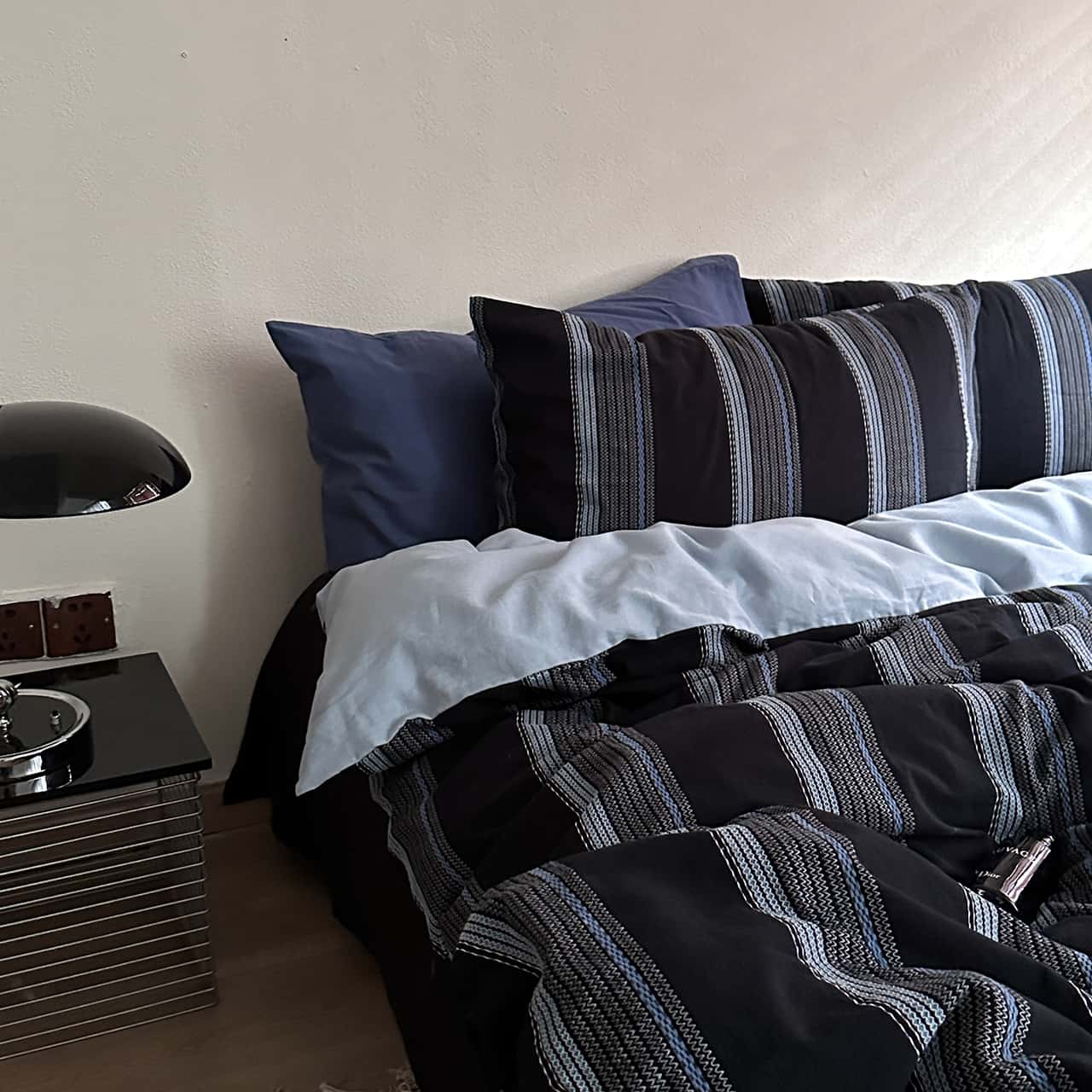 Texihome Striped Jacquard Washed Cotton Bedding Set - Main Image