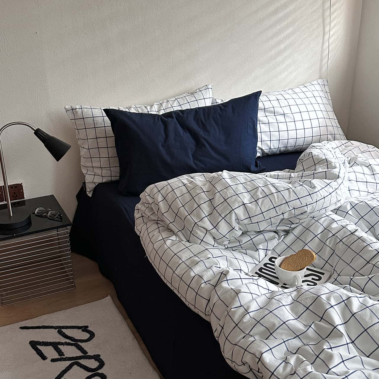 Texihome Windowpane Plaid Duvet Cover Set - Main Image