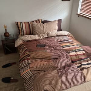 Texihome Bedding Set - Brushed Cotton Sateen Stripes - Image 5