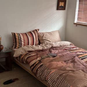 Texihome Bedding Set - Brushed Cotton Sateen Stripes - Image 7