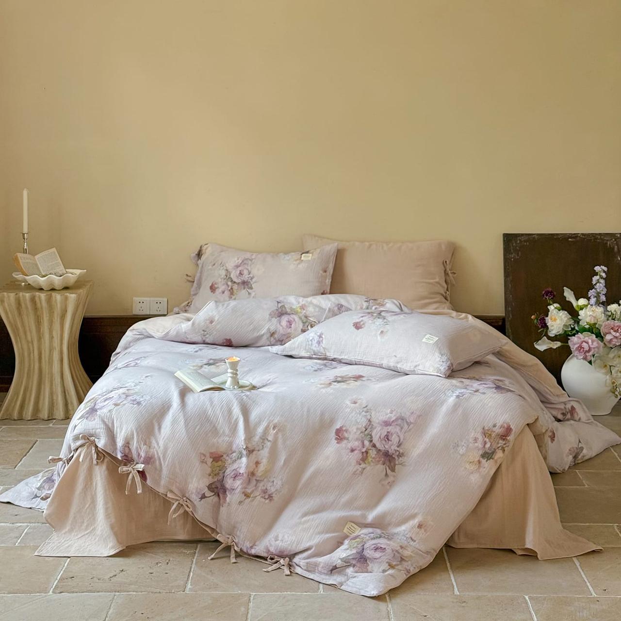 Bedding Set French Floral Crepe