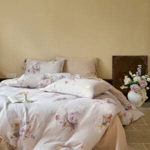 Texihome Bedding Set French Floral Crepe - Image 3