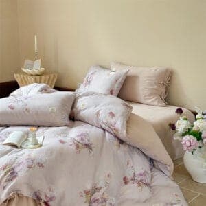 Texihome Bedding Set French Floral Crepe - Image 6