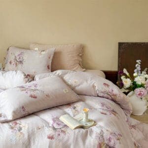 Texihome Bedding Set French Floral Crepe - Image 7