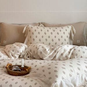Texihome Bedding Set French Ruffle Double Gauze - Image 6