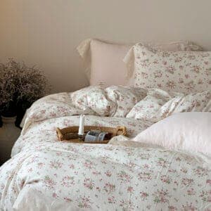 Texihome Bedding Set in Floral Cotton Gauze - Image 7