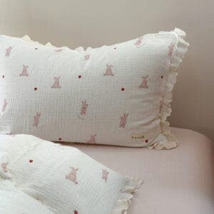 Texihome Bedding Set Ruffled Double Gauze - Image 6