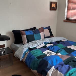 Texihome Color Block Cotton Sateen Duvet Cover Set - Image 3