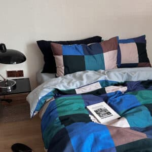 Texihome Color Block Cotton Sateen Duvet Cover Set - Image 4