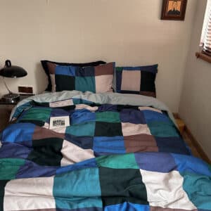 Texihome Color Block Cotton Sateen Duvet Cover Set - Image 7