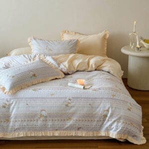 Texihome Cottagecore Ruffled Duvet Cover Set - Image 4