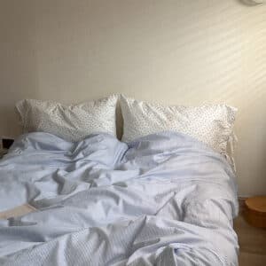 Texihome Cotton Bedding Set with Delicate Tie Closures - Image 5