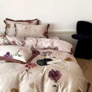 Texihome Duvet Cover Set Botanical Floral Tencel Blend - Image 4