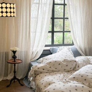 Texihome Duvet Cover Set Floral Double Gauze - Image 5