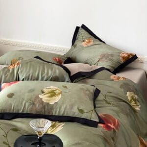 Texihome Duvet Cover Set Floral Tencel Blend - Image 4