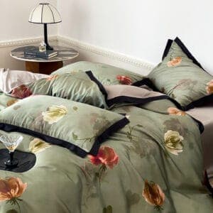 Texihome Duvet Cover Set Floral Tencel Blend - Image 6
