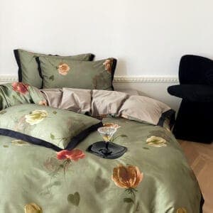 Texihome Duvet Cover Set Floral Tencel Blend - Image 7