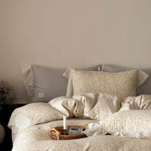 Texihome Duvet Cover Set French Floral Ruffle - Image 6