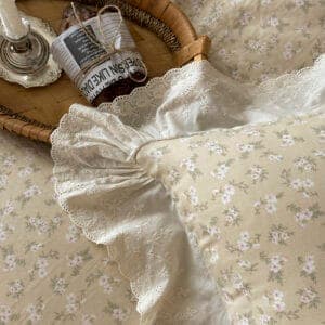 Texihome Duvet Cover Set French Floral Ruffle - Image 7