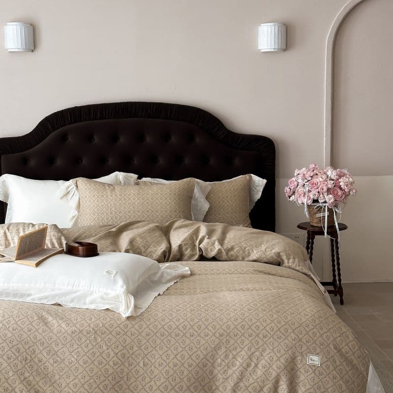 Duvet Cover Set French Ruffle Double Gauze