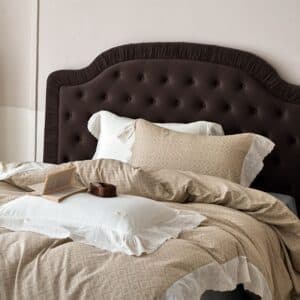 Texihome Duvet Cover Set French Ruffle Double Gauze - Image 3