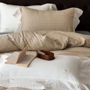 Texihome Duvet Cover Set French Ruffle Double Gauze - Image 5