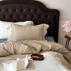 Texihome Duvet Cover Set French Ruffle Double Gauze - Image 6