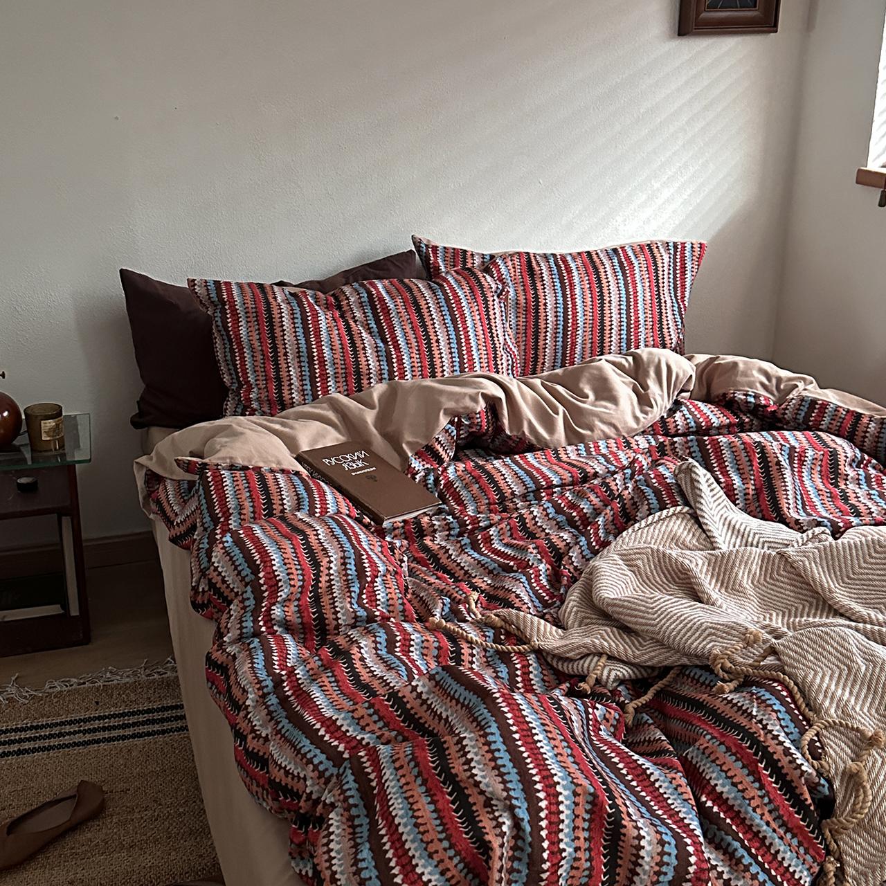 Duvet Cover Set Moroccan Pattern Cotton