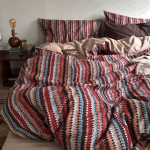 Texihome Duvet Cover Set Moroccan Pattern Cotton - Image 7