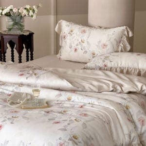 Texihome Duvet Cover Set Vintage Floral Tencel - Image 6