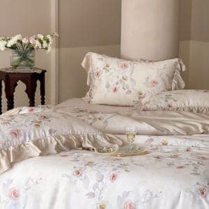 Texihome Duvet Cover Set Vintage Floral Tencel - Image 7