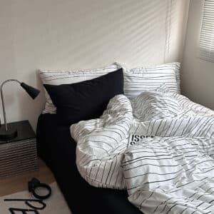 Texihome Duvet Cover Set Washed Striped - Image 3