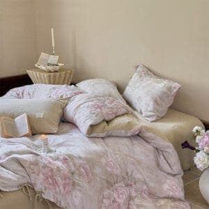 Texihome Duvet Cover Set with Vintage Floral Print - Image 3