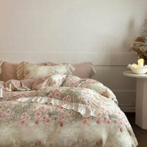 Texihome Duvet Cover Set with Vintage Rose Print - Image 5