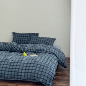 Texihome Duvet Cover Set Yarn-Dyed Plaid Gauze - Image 3