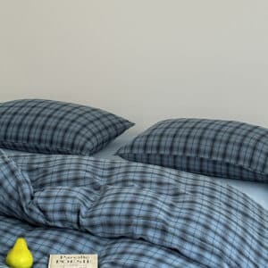 Texihome Duvet Cover Set Yarn-Dyed Plaid Gauze - Image 6