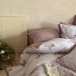 Texihome Floral Duvet Cover Set in Dusty Mauve - Image 4
