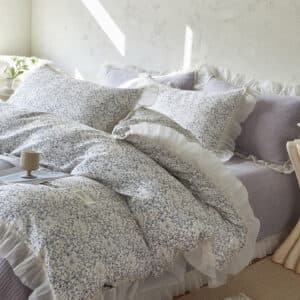 Texihome Floral Ruffled Duvet Cover Set – Soft Cottagecore Cotton Bedding - Image 3