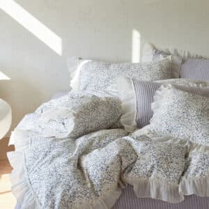 Texihome Floral Ruffled Duvet Cover Set – Soft Cottagecore Cotton Bedding - Image 4