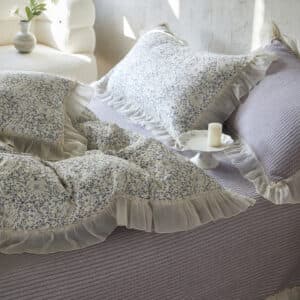 Texihome Floral Ruffled Duvet Cover Set – Soft Cottagecore Cotton Bedding - Image 7