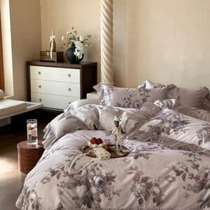 Texihome French Floral Ruffled Duvet Cover Set - Image 5
