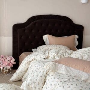Texihome French Ruffle Bedding Set in Floral Gauze - Image 7