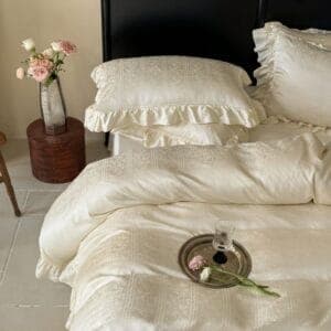 Texihome French Ruffled Tencel Bedding Set - Image 4